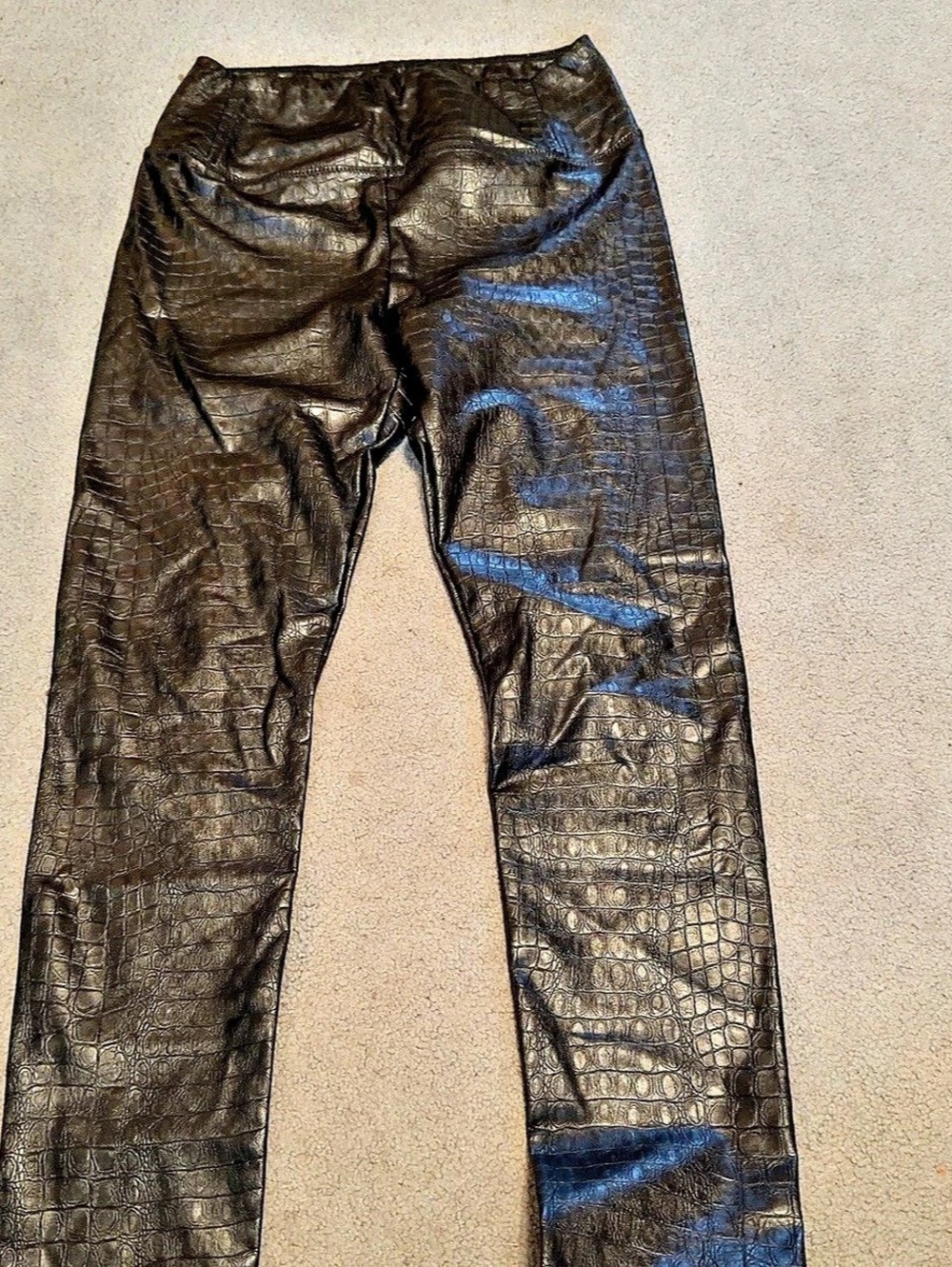 for all mankind Faux Crocodile Skinny Pants Size Small